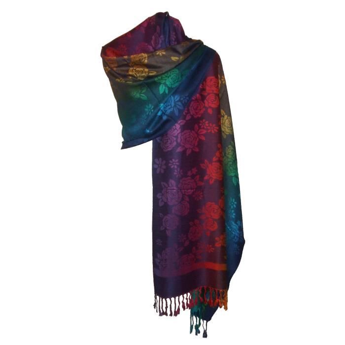 Etole Mariage Écharpe Légère Sakkas - Modèle Floral Réversible