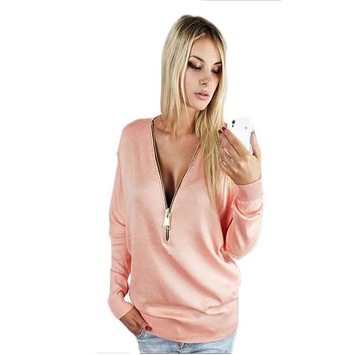 Sweat femme fermeture discount eclair