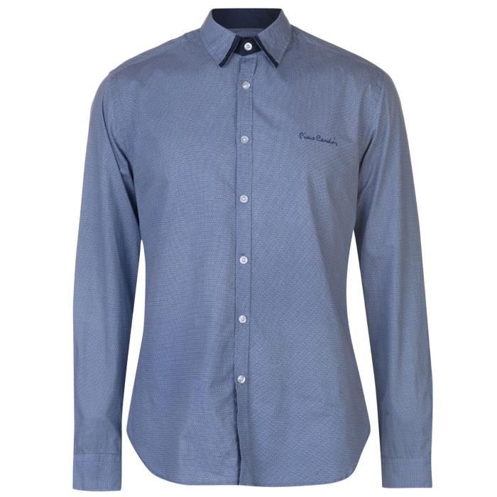 Chemise De Pêche HUK Performance Homme 2XL – Manches Longues, UPF, Bleu Motif écailles