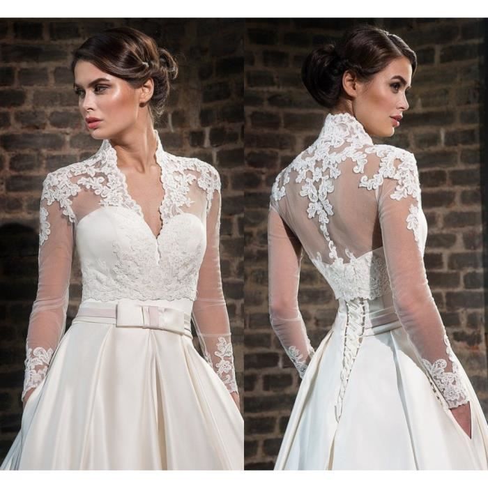 bolero blanc femme mariage