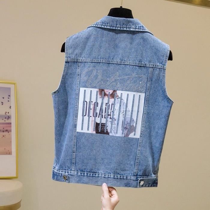 Veste en sales jean femme luxe