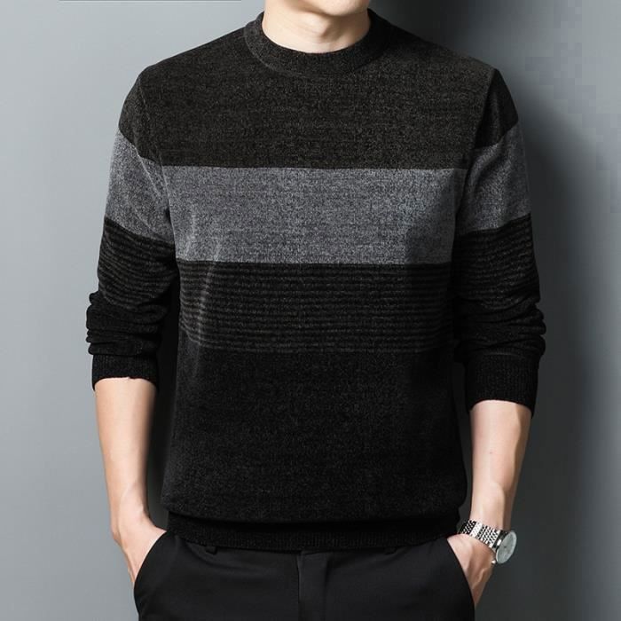 Gefomuofe Cardigan En Tricot Pour Homme - Manches Longues - En