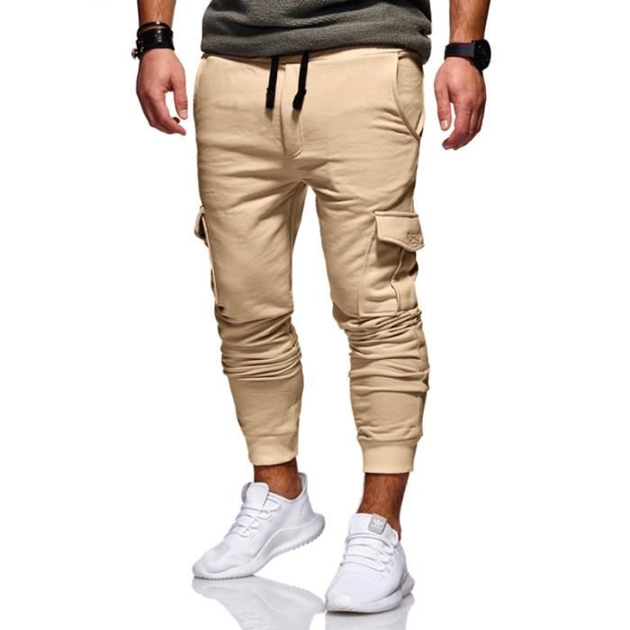 Pantalon avec élastique discount en bas