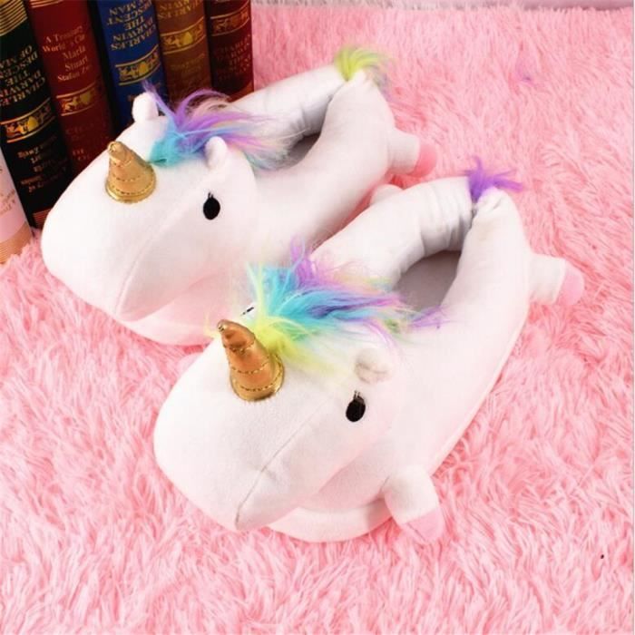 Pantoufle sales enfant licorne