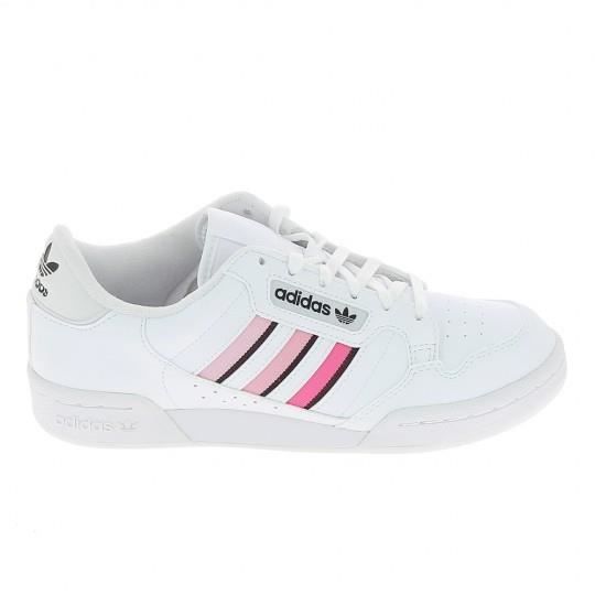 Adidas Sneakers Junior Filles ADIDAS Continental 80 - Blanc - Lacets - Synthétique