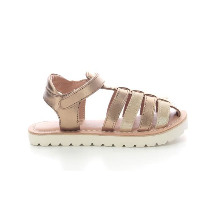 MOD8 Sandales Jumpeps Dore Fille Dore Cdiscount Chaussures