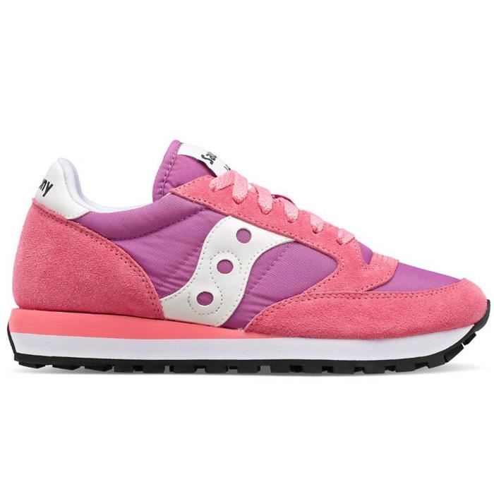 Chaussures Femme SAUCONY Jazz Original S1044 663 Rose Lacets Textile Rose Cdiscount Chaussures