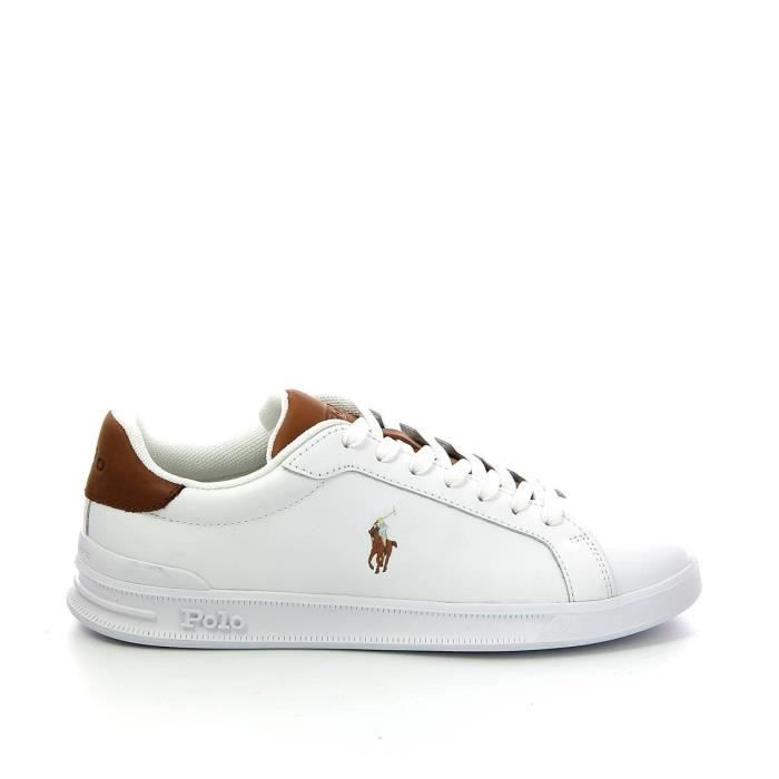 Basket homme Ralph Lauren H ritage Court 2 coloris Marron