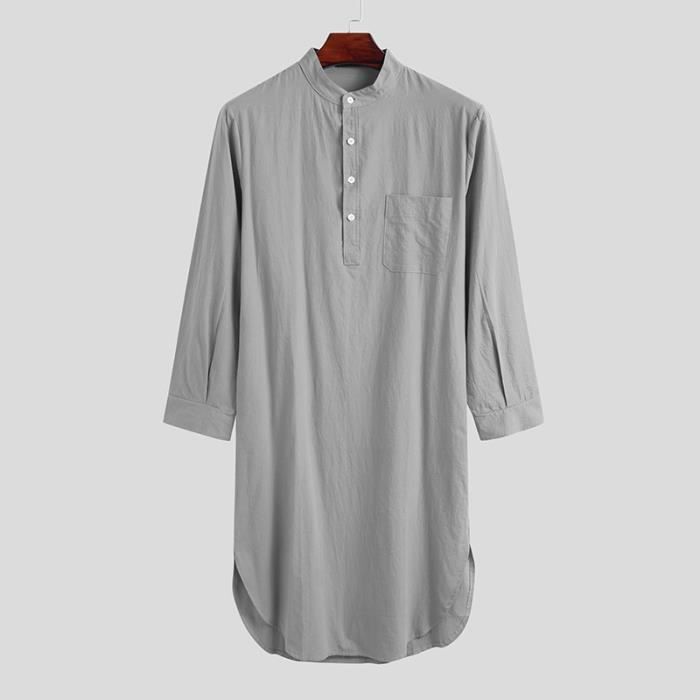Chemise Velours Homme QUNERY – Manches Longues, Poches à Rabat, Style Décontracté Chaud