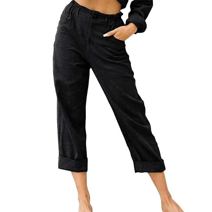Pantalon femme on sale 3/4