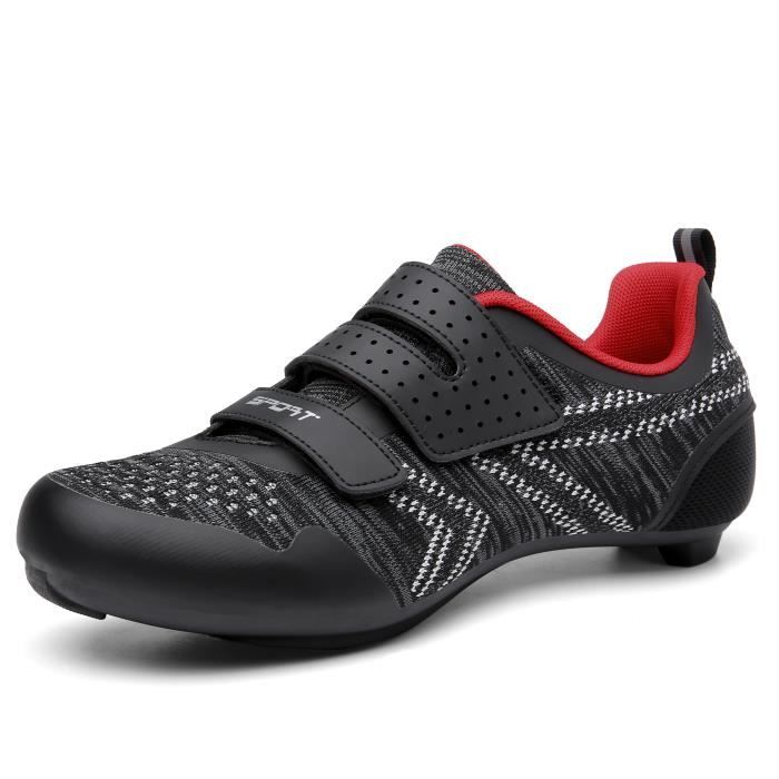 Chaussures V lo Homme OOTDAY Route Et VTT Noir Respirant