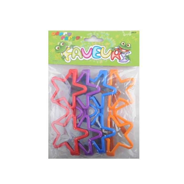 Meilleurs prix pour 4 PAIRES DE LUNETTES ÉTOILES  Multicolore