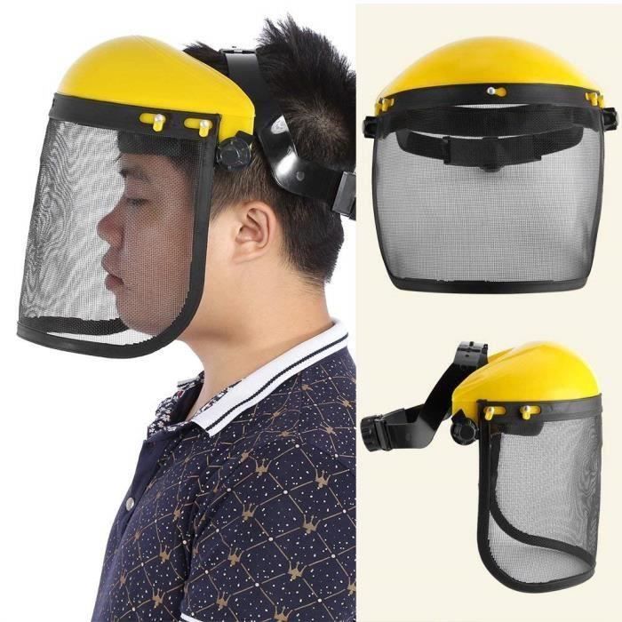 Casque de Protection Visière Sécurité Grillagée de Forestier Chapeau Masque  pour Tronçonneuse Jardinage Coupe Débroussailleuse - Cdiscount Prêt-à-Porter