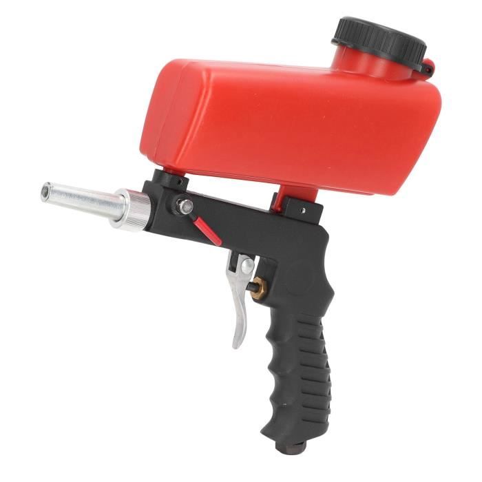 Omabeta Kit de pistolet à sable Kit de pistolet de sableuse à alimentation par gravité pulvérisateur de sablage bricolage kit