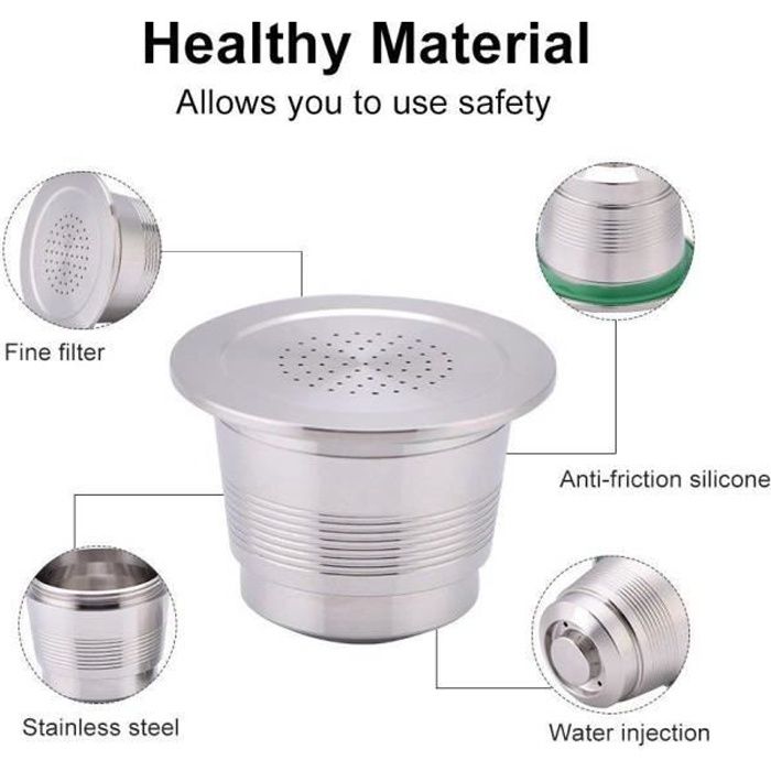 Outil de Café pour Nespresso Machine à Café Réutilisable Capsule
