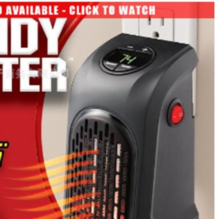 Mini radiateur électrique - Super mute - économie d'énergie - Chauffage instantané Essentiel d'hiver Noir