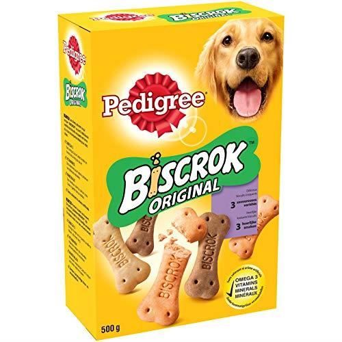 Meilleurs prix pour Pedigree Biscrok Original - Biscuits croquants pour chien, 12 boîtes de 500g de friandises R3983
