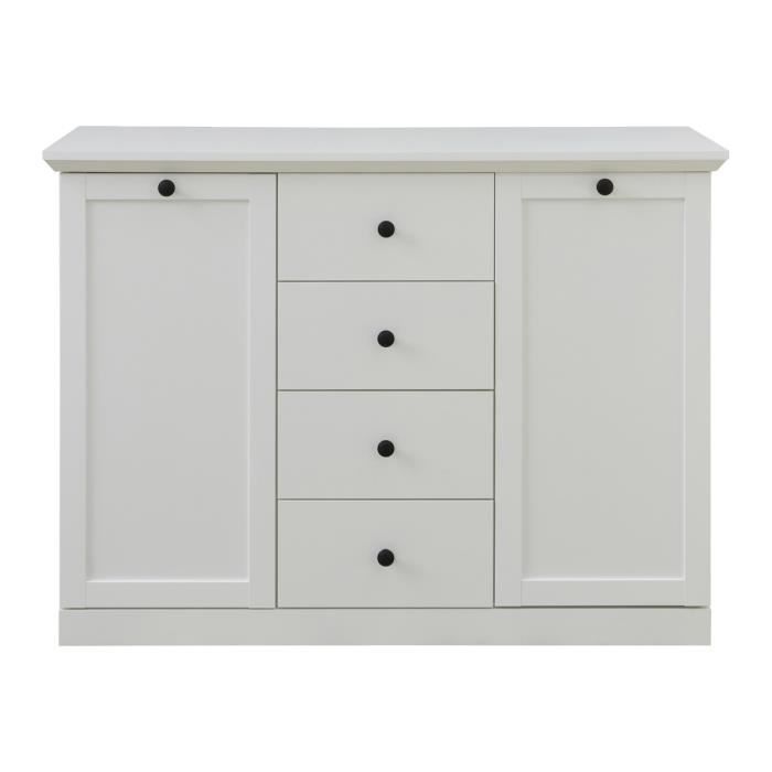 Commode Avec 6 Tiroirs - 120 X 40 X 71 Cm - LEDs - Panneau De Particules Pour Salon Chambre Blanc 94379047 Commode Avec 6 Tiroirs - 120 X 40 X 71 Cm - LEDs - Panneau De Particules Pour Salon Chambre Blanc 94379047