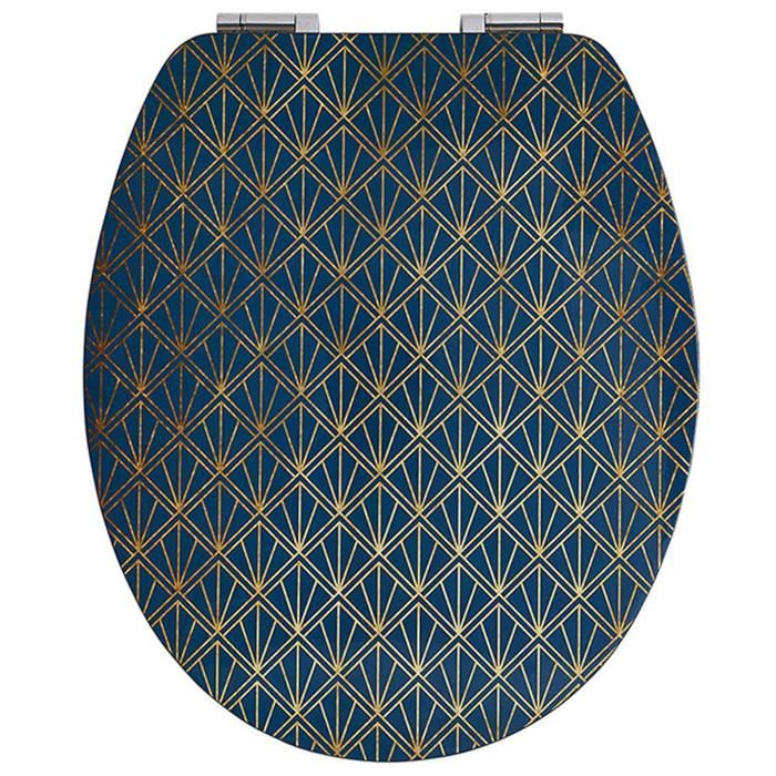 Abattant Wc Diplomat Deco Bleu Dim 37 X 48 Cm Achat Vente