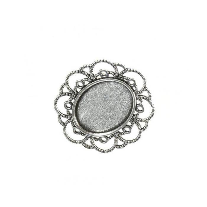 Accessoires Creation Support Cabochon Bague Baroque Plateau 41 X