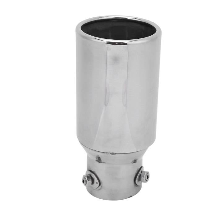 Embout D'échappement Universel Acier Inox Chromé - Diamètre Adapté 46 à 65 Mm - Pour Améliorer Look