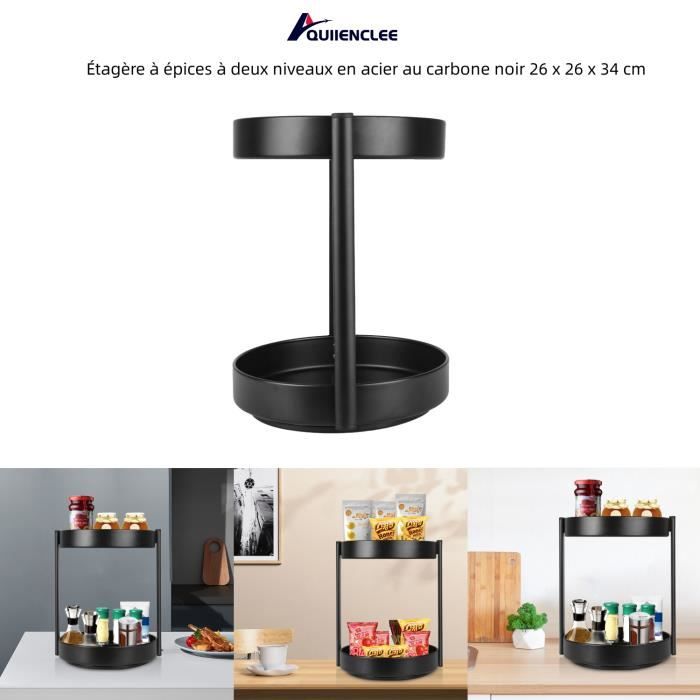 Giikin Étagère à épices à 3 Niveaux, étagère En Bois De 35 Cm