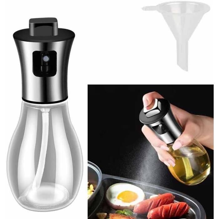 Vaporisateur D'huile Rechargeable 200ml - En Verre, Buse Précise, Pour Cuisson, Salade, Barbecue