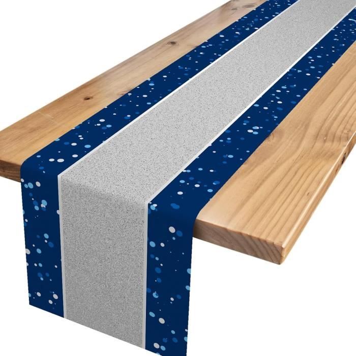 Chemin De Table Anniversaire Noir Et Doré 180x35 Cm - Décoration Festive Pour Homme, Femme, Enfant