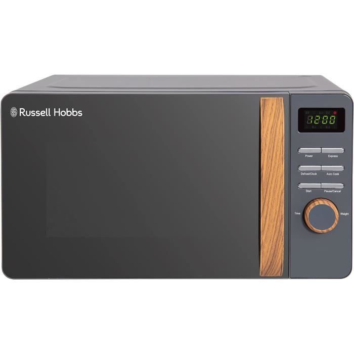 Micro-ondes Grunkel 20L Vintage 700W - 5 Niveaux Puissance + Dégivrage - Bleu