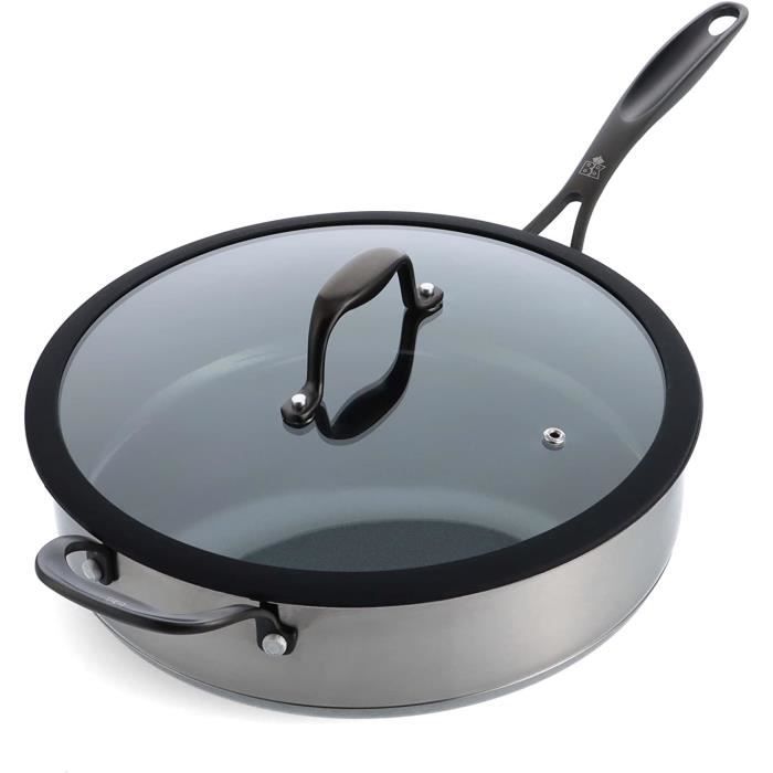 ARCTEC Forged 28cm Saute with Lid & Pot Protector - Black main image 0