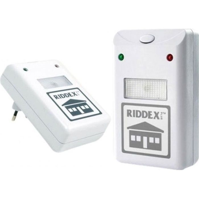 SHOP-STORY - RIDDEX PLUS - Repulse Répulsif Ultrason Anti-Nuisibles pour Rongeurs Souris Insectes Parasites et Autres Power