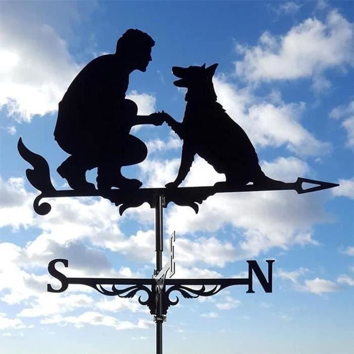 Cheap-Girouette en métal en forme d'animal girouette tournante pour  décoration de jardin cour girouette chien homme106 - Cdiscount Jardin