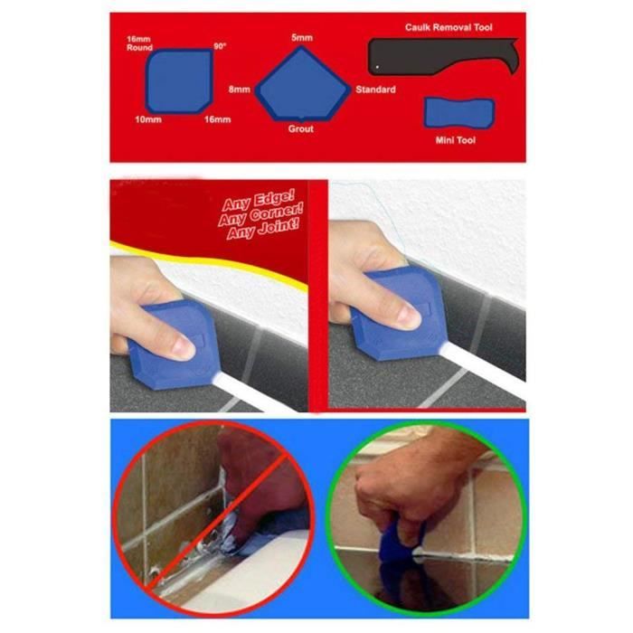 outils de finition d etancheite de silicone outil pour coin de joint de ligne de profil de calfeutrage etancheite appareil a cdiscount bricolage