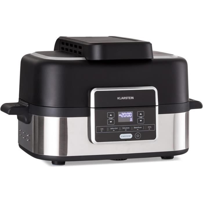 TM Electron EASYBAKE TMPHO020RAN Mini Four Rétro Avec Friteuse Sans Huile 20L - Température 80-250°C, 5 Fonctions, 4 Accessoires Inclus