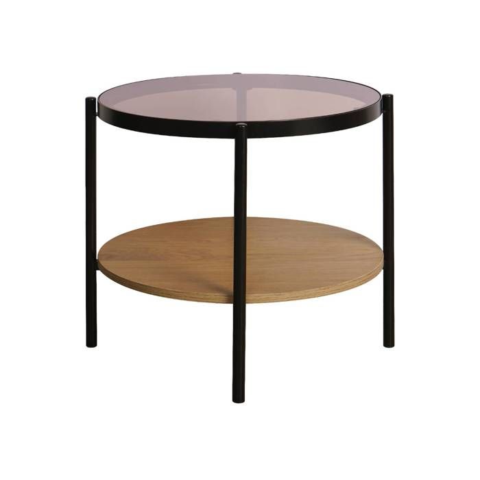 Table D'appoint Carrée D'extérieur De 43 Cm En Verre Trempé Cadre En Métal Assemblage Facile Petite Table Basse Pour Salon Porche Terrasse Jardin Noir