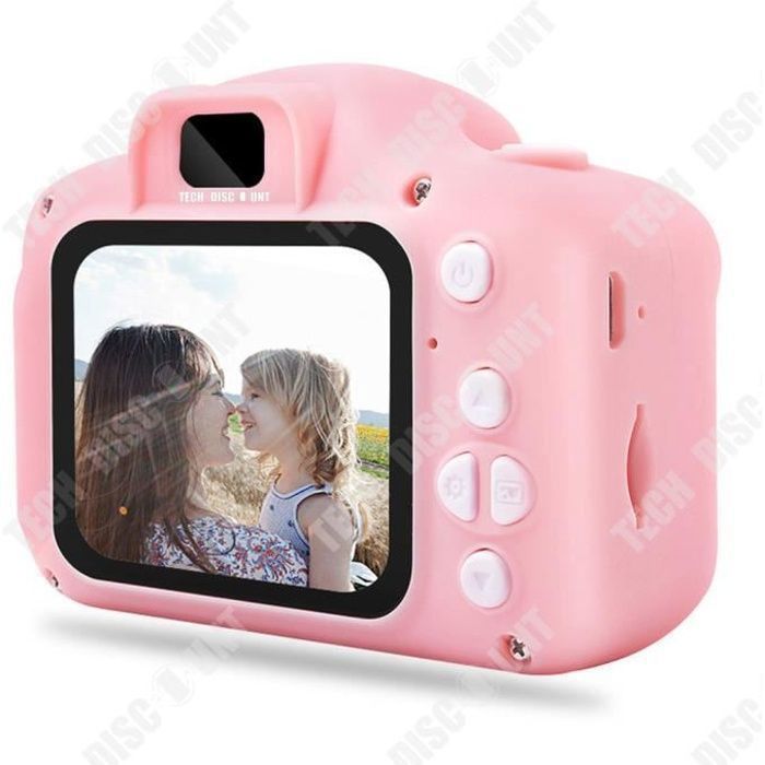 TD® Jouets 3-6 Ans Fille Appareil Photo Enfant Appareil Photo Numerique Enfants Cadeaux Anniversaire Noël Présente rose