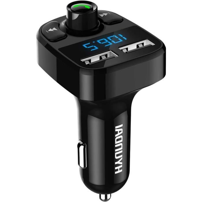 New 2019 - Transmetteur FM Bluetooth, Kit Main Libre Voiture Chargeur de Voiture New 2019 - Transmetteur FM Bluetooth, Kit Main Libre Voiture Chargeur de Voiture