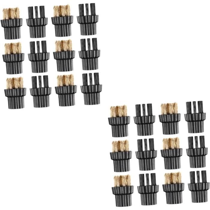 4 Brosses De Nettoyage Pour Nettoyeur Vapeur - Têtes Rondes Nylon, Compatibles Karcher SC Series
