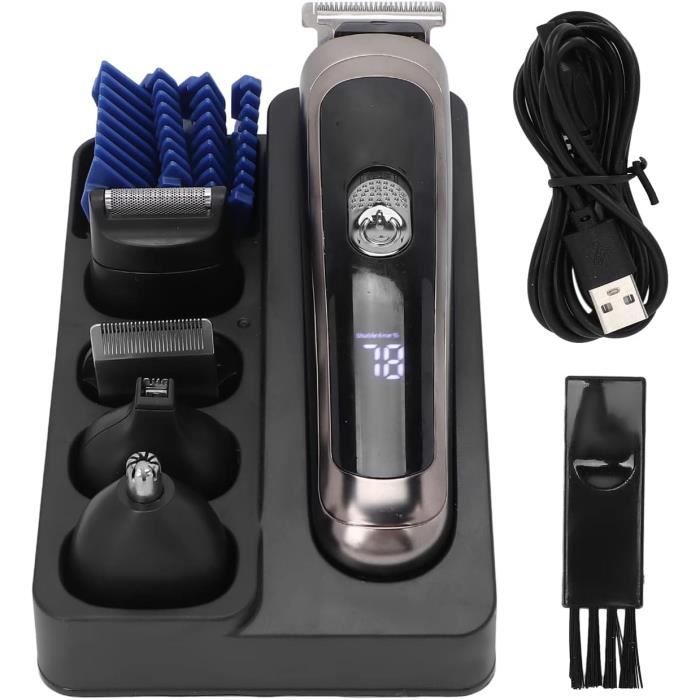 Tondeuse Professionnelle Rechargeable USB Conqer, écran LCD, Pour Barbe, Corps Et Cheveux - Dorée, Neuve