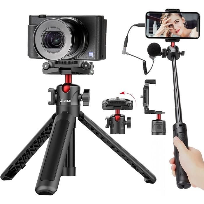 Trépied De Table Benro BK15 Avec Perche Selfie Et Adaptateur Smartphone - Télécommande Bluetooth