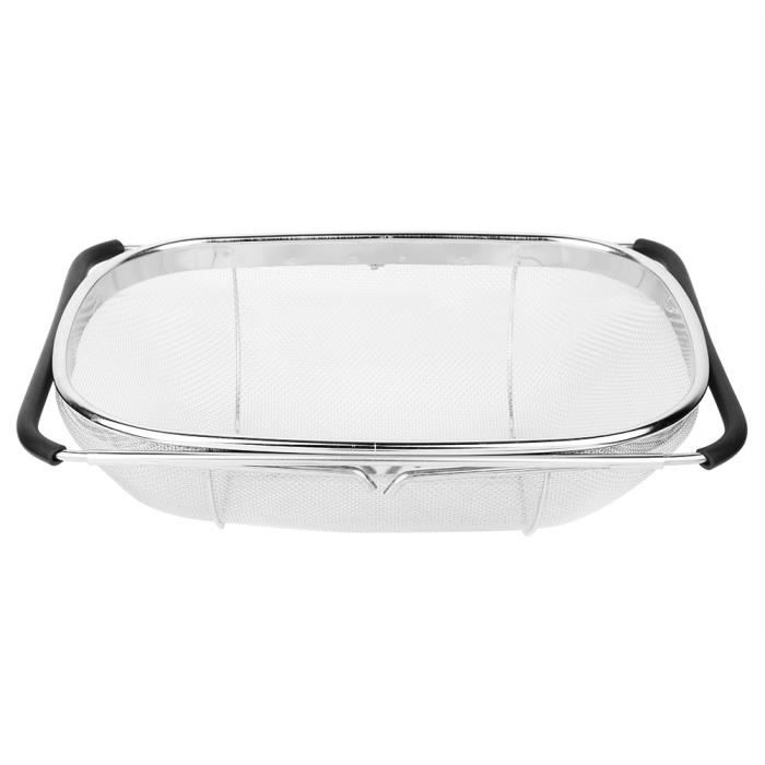 VALICLUD Panier à Nouilles Acier Inoxydable Avec Tamis Maille Accessoire Cuisine Multifonction Pour Cuisson Et Drainage Panier Cuisson Pâtes Corrosion