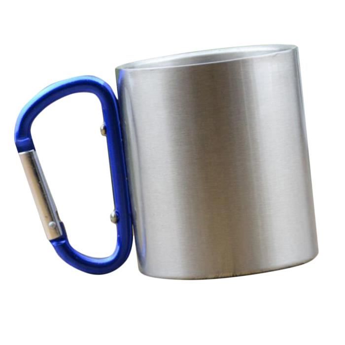 Tasse Pliante En Métal étain – Idéale Pour Le Camping Et Randonnée