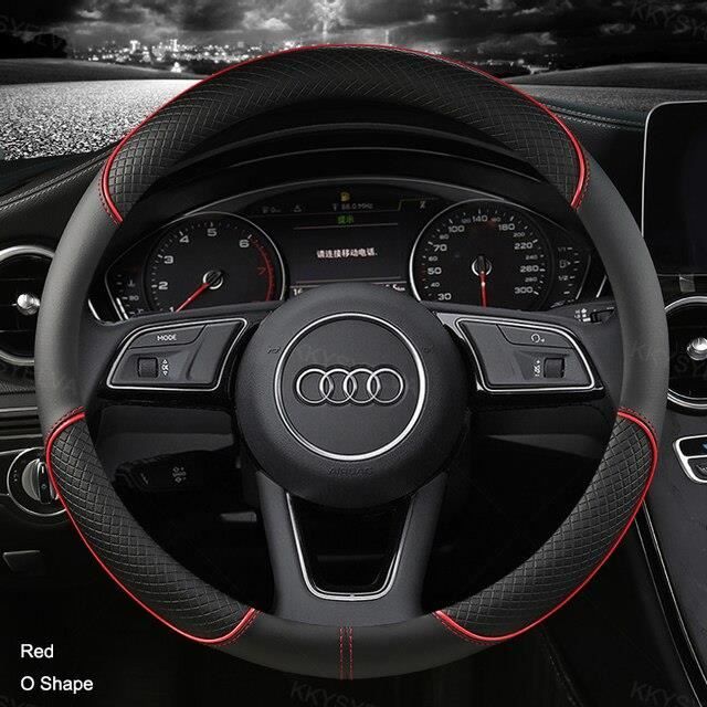 Couvre Volant Voiture, Pour Audi A4 B9 A3 A6A6L Q3 2017 2018 Antidérapant