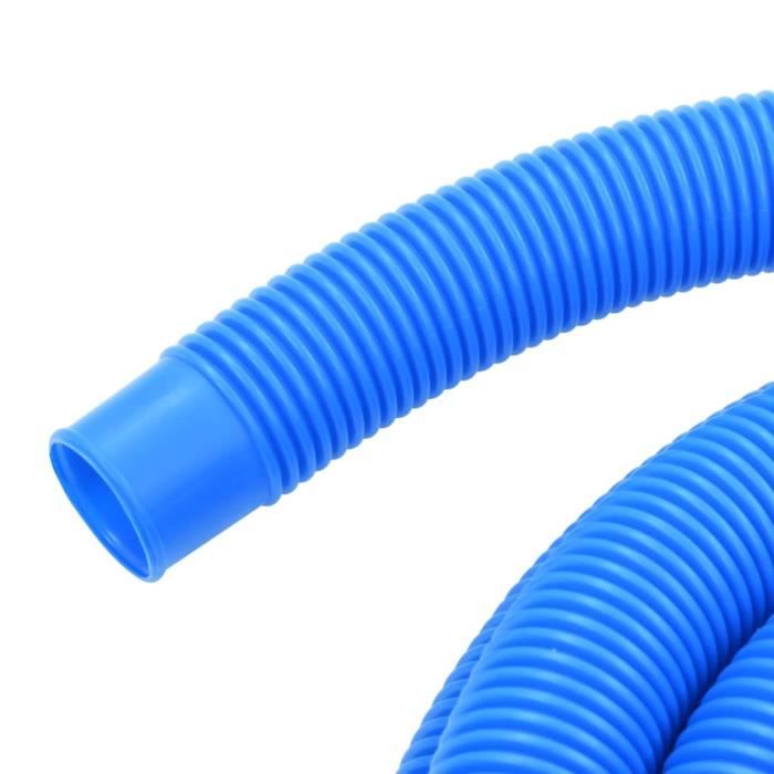 Tuyau Piscine Poolomio Bleu 32 Mm, 6,6 M - Flexible, Résistant UV Et Chlore - Pour Pompe Filtration Et Nettoyage