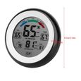 Compteur de température Hygromètre numérique intérieur thermomètre LCD affichage humidité température mètre noir-1