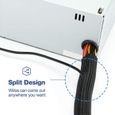 Gaine Cable Flexible Long 8M, Range Cache Cable Gaine de Protection, pour Fils éléctrique de TV, PC, Permet à la[S169]-1