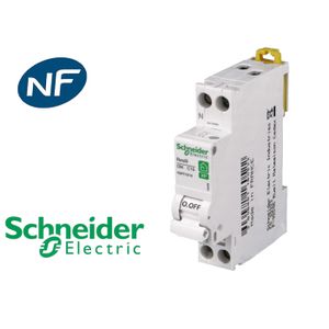 Disjoncteur Schneider Electric 2P 20A Courbe C Blanc - R9F32220 - Neuf
