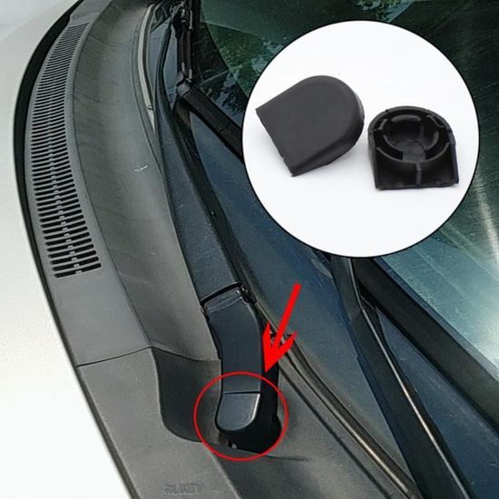 Cache-écrou De Bras D'essuie-glace Arrière Pour Toyota Prius 2004-2009 - Plastique ABS Noir
