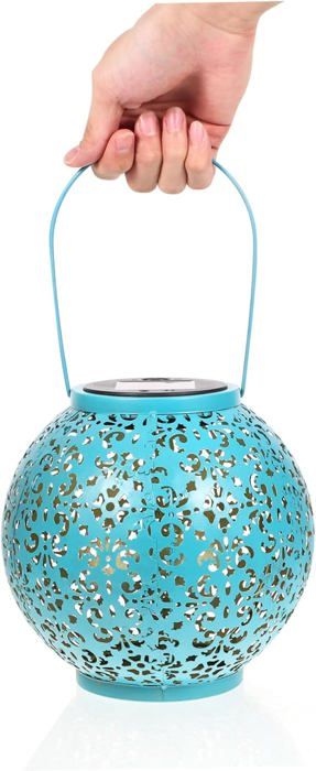 Lampe Solaire Forme Insecte En Métal à Suspendre 9x8xH11cm (3 Modèles