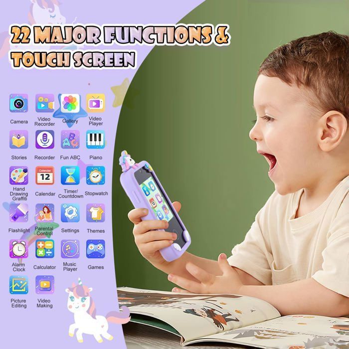 YOSOO Appareil photo pour enfants Écran tactile de 2,8 pouces 720P HD